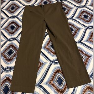 12 p Talbots olive green side zip pants.